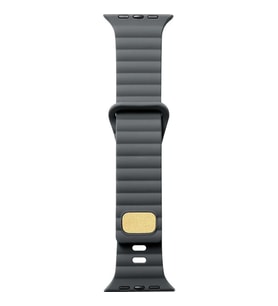 Cosmostech Akıllı Saat Watch için Uyumlu 42MM 44MM 45MM 49MM 1/2/3/4/5/6/se/7/8/ultra Silikon Kordon ve Kayışı Dalgalı Şerit Tasarım Koyu Gri