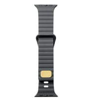 Cosmostech Akıllı Saat Watch için Uyumlu 42MM 44MM 45MM 49MM 1/2/3/4/5/6/se/7/8/ultra Silikon Kordon ve Kayışı Dalgalı Şerit Tasarım Koyu Gri
