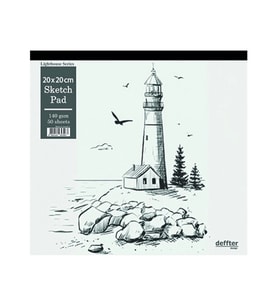 DEFFTER LIGHT HOUSE ESKİZ DEFTERİ 20X20 cm