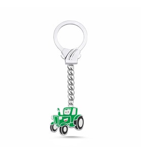John Deere Traktör Gümüş Anahtarlık ARB69