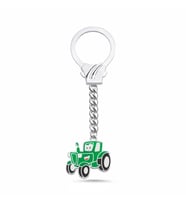 John Deere Traktör Gümüş Anahtarlık ARB69