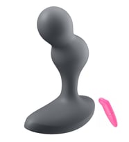 Deep Diver Grey Güçlü Titreşimli App Kontrollü  Plug Vibratör+Vibratör