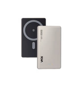 Rova PWS615 MageSafe'li Powerbank ve Taşınabilir Şarj Cihazı - 5000 mAh - Gri (Tatlı Gri)