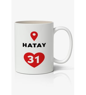 Hatay Baskılı Kupa Bardak Baskılı Kahve Kupa Bardak