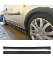 Opel Corsa C Yan Marşpiyel Seti Mat Siyah Plastik 2 Adet 2000 2001 2002 2003 2004 2005 2006