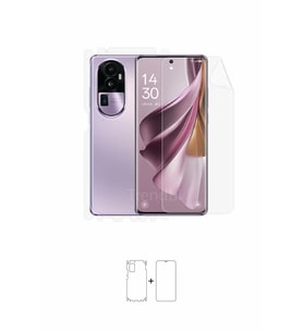 Oppo Reno 10 Pro Plus Full 360 Derece Kaplayan Ön-Arka-Yan Tam Yüzey Kaplama Poliüretan Film