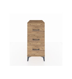 Kronos Komodin 3 Çekmeceli 44x59x96 Çam-Çam