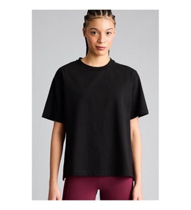 Defacto Sporcu Siyah Kadın T-Shirt F8106AX/BK81