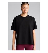 Defacto Sporcu Siyah Kadın T-Shirt F8106AX/BK81