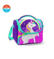 Coral High Kids Mor Su Yeşili Unicorn Desenli Thermo Beslenme Çantası 11833