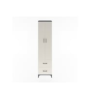 Hyperion Dolap 5 Raflı 2 Çekmeceli 2 Kapaklı 60x44x243 Antrasit-Aytaşı