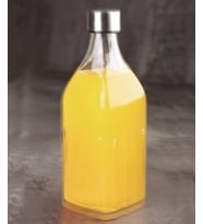 Acar Kare Cam Su Şişesi 1000 Ml
