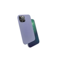 Apple iPhone 12 Uyumlu Kılıf Zore Silk Silikon (Lila)