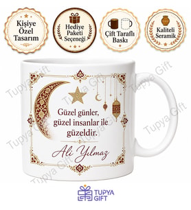 Bayram Hediyesi Kişiye Özel Baskılı Kupa Bardak İsimli Hediye Mug