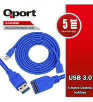 QPORT Q-UZ3050 USB3.0 5MT UZATMA KABLOSU