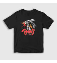 Presmono Unisex Çocuk Siyah Sacrifice Anime Berserk T-Shirt 126572tt