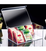 Pazariz Çay Saklama  6 Bölmeli Kapaklı Poşet Bitki Çayı Saklama Kabı