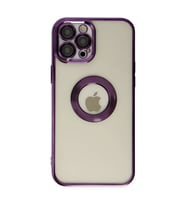 Apple iPhone 12 Pro Kılıf Slot Silikon - Mor