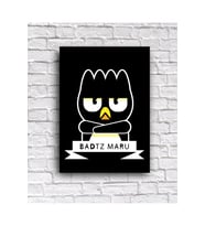 Badtz Maru Kuromi Kapı Süsü Uyarı Konsept Dekor Tablo (19x28 cm)