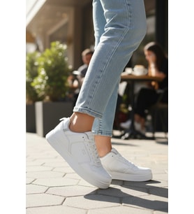 Enoch Kadın Spor Ayakkabı Perfore Detaylı Casual Sneaker Comfort Taban Günlük Yürüyüş Ayakkabısı