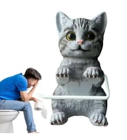Kedi Tasarımlı 3D Tuvalet Kağıdı Tutucu