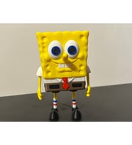 SüngerBob KareŞort Figürü - 3D Yazıcı Bikini Bottom Serisi - Koleksiyonluk Kare Pantolon Biblo