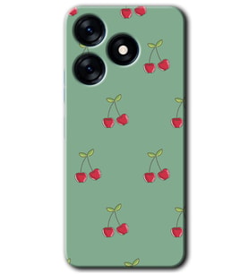 Tecno Spark 10 4G Kılıf HD Desen Baskılı Kılıf - Kiraz Berry