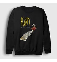 Presmono Unisex Siyah Follow The Leader Metal Korn Sweatshirt 508701tt