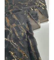 DESENLİ TOSCANA PELUŞ KUMAŞ (İndigo)