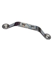 Dekoratif Zamak Kulp Dıştan - 64mm, Nikel, 100 Adet