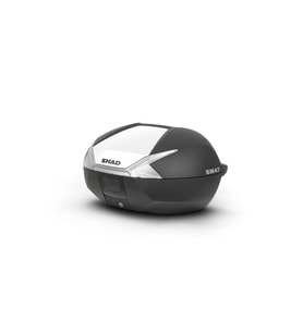 Motosiklet Kurye Arka Top Case Çanta Beyaz Kapak Kilitli Shad Motor Çantası Bagaj Hacim 47 lt