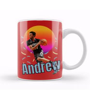 Andrew Wiggins Vintage Art   Legend Basketball Gift Kupa Bardak Porselen