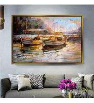 Altın Çerçeveli dekoratif tablo a196 (Gold)