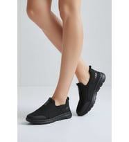 2231-Bestof Anatomik Tabanlı Ultra Hafif Bağcıksız Unisex Yürüyüş Ayakkabısı (Siyah)
