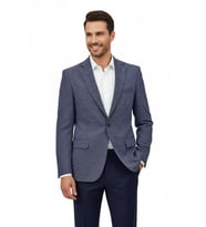 Erkek Tek Spor Ceket Çift Yırtmaçlı BGL-ST04980 (İndigo)