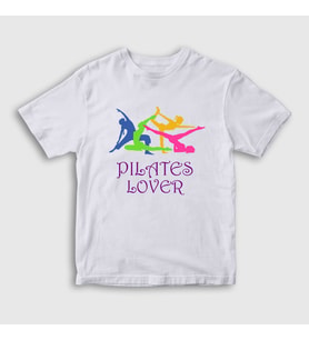 Presmono Unisex Çocuk Beyaz Lover Hediye Pilates T-Shirt 511787tt