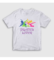 Presmono Unisex Çocuk Beyaz Lover Hediye Pilates T-Shirt 511787tt