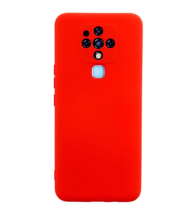 Durukar® Tecno Camon 16 Kılıf Nano içi Kadife Silikon - Kırmızı