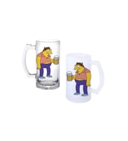 Ghostbastır Design Simpsons Kulplu Bira Bardağı Buzlu veya Şeffaf Seçenekli 0205