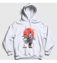 Presmono Unisex Beyaz Roronoa Zoro Anime One Piece Kapüşonlu Sweatshirt 353600tt