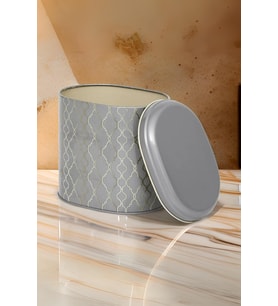 Oval Metal Saklama Kabı 11x15 Cm