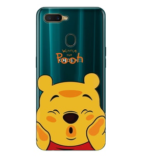 Oppo A5S/AX7/A12 Uyumlu Winnie The Pooh Desenli Şeffaf Telefon Kılıfı