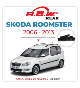 RBW Arka Silecek Skoda Roomster 2006-2013 ile uyumlu (Siyah)