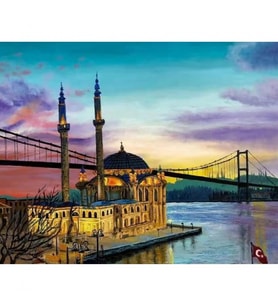 İstanbul Ortaköy Boyama Seti Kasnaklı 40 x 50 cm