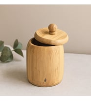 Northcity Kapaklı Ahşap Bambu Şekerlik 7.5 x 8.5 cm