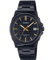 Casio MTP-E720B-1AVDF Çelik Kasa Çelik Kordon 5 Atm Suya Dayanıklı Siyah Renk Erkek Kol Saati