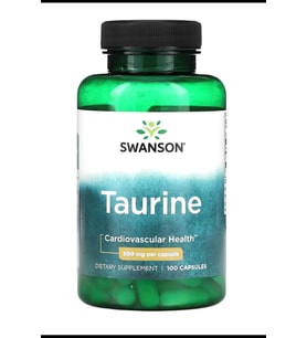 Swanson, Taurine, 500 mg, 100 Capsules. Usa Version.3826 (Renksiz)