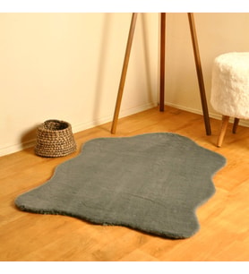 Rex Tavşanı Kısa Tüylü Post Peluş Gri