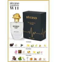 DİVERSO W11 KADIN PARFÜM EDP 50 ML AMBER & ÇİÇEKSİ  T.C. Sağlık Bakanlığı ÜTS KAYITLI