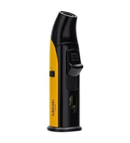 Lubinski Tek Torch Pürmüz Siyah Sarı Metal Masa Tipi Puro Çakmağı LB-195